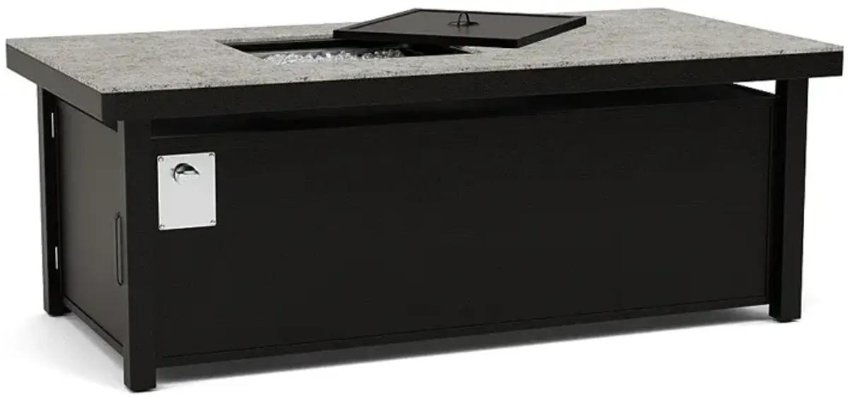 60"X30" Rectangular Fire Pit Table - Multiple Colors and Top Patterns