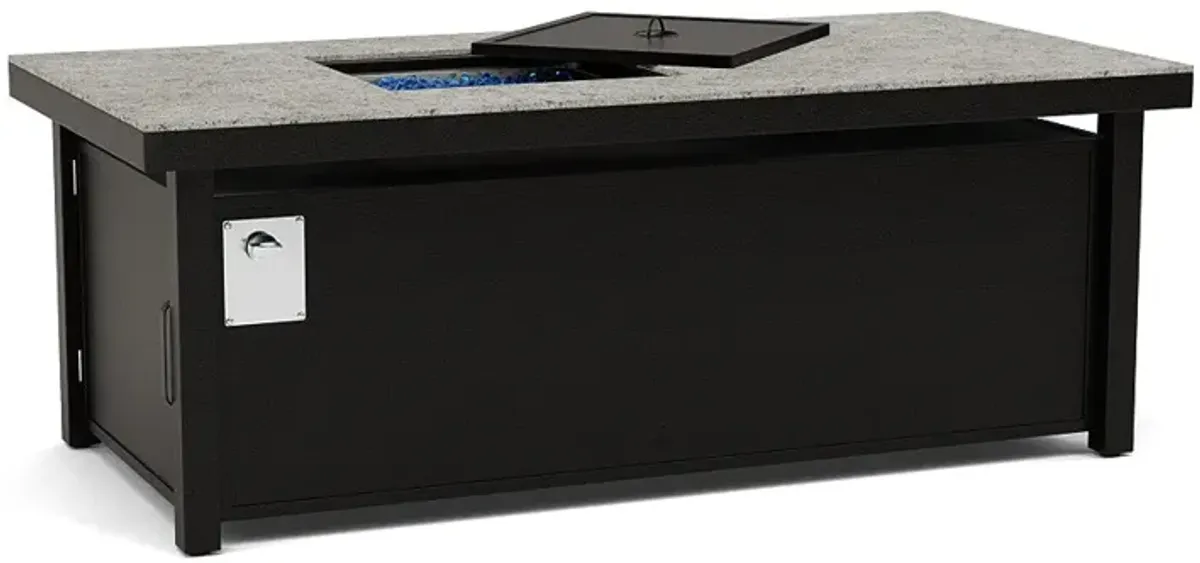 60"X30" Rectangular Fire Pit Table - Multiple Colors and Top Patterns