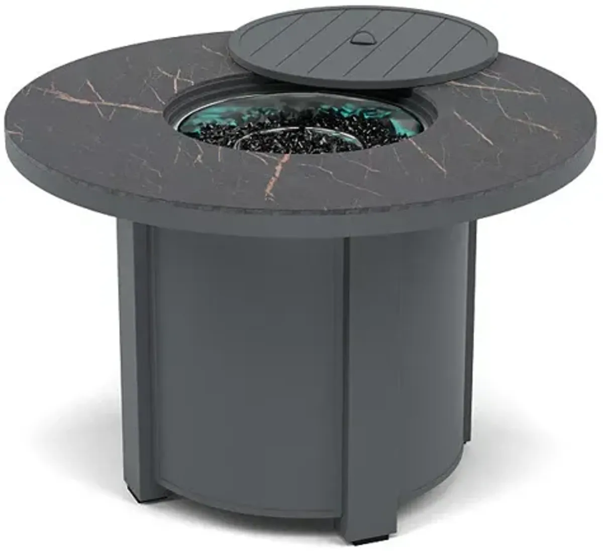 44" Round Dining Fire Pit Table - Multiple Colors and Top Patterns