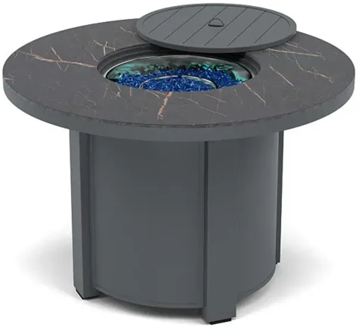 44" Round Dining Fire Pit Table - Multiple Colors and Top Patterns