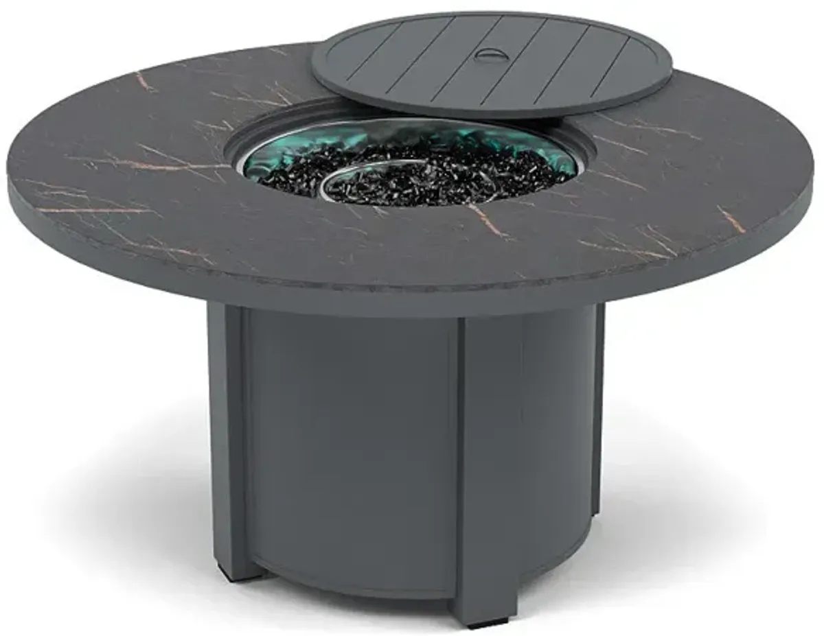 54" Round Dining Fire Pit Table - Multiple Colors and Top Patterns