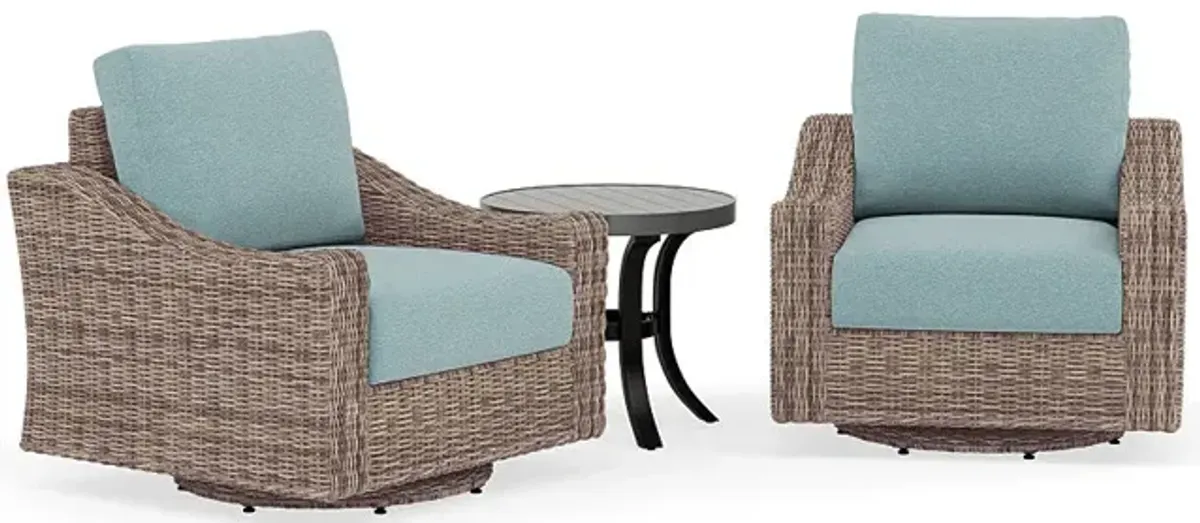 Mill Valley Club Swivel Chair Set