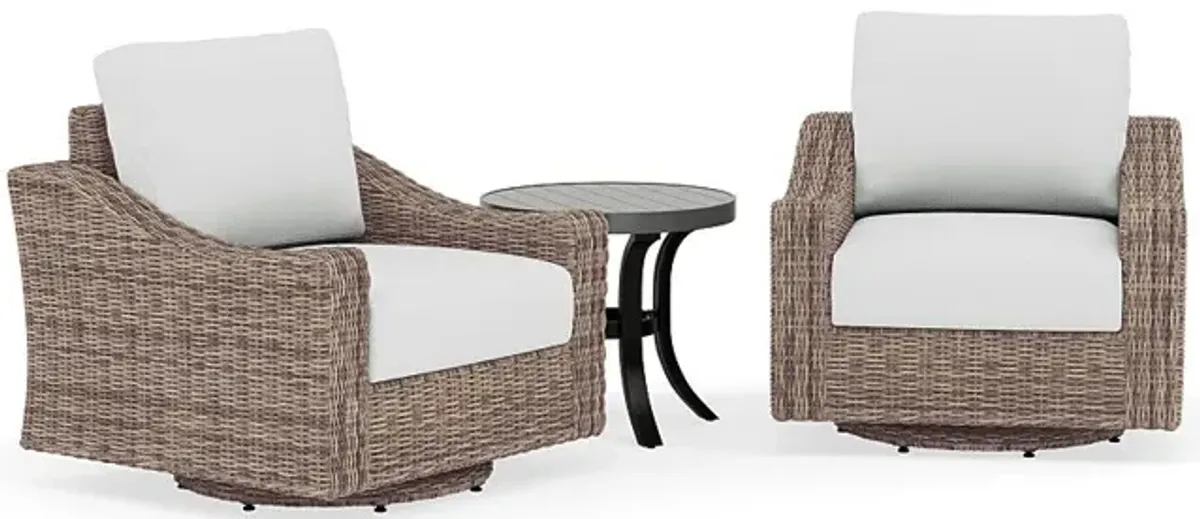 Mill Valley Club Swivel Chair Set