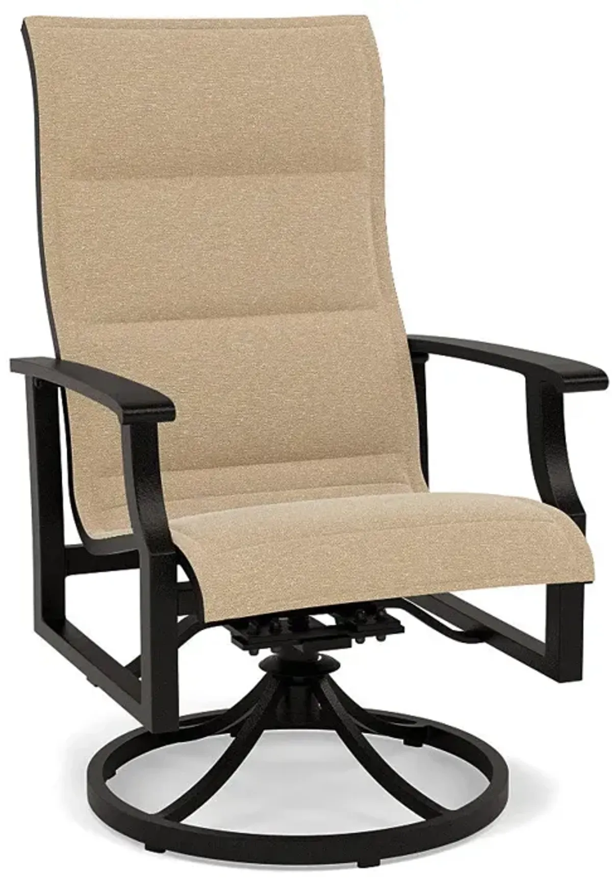 Newport Padded Sling Swivel Dining Chair