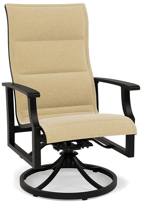 Newport Padded Sling Swivel Dining Chair