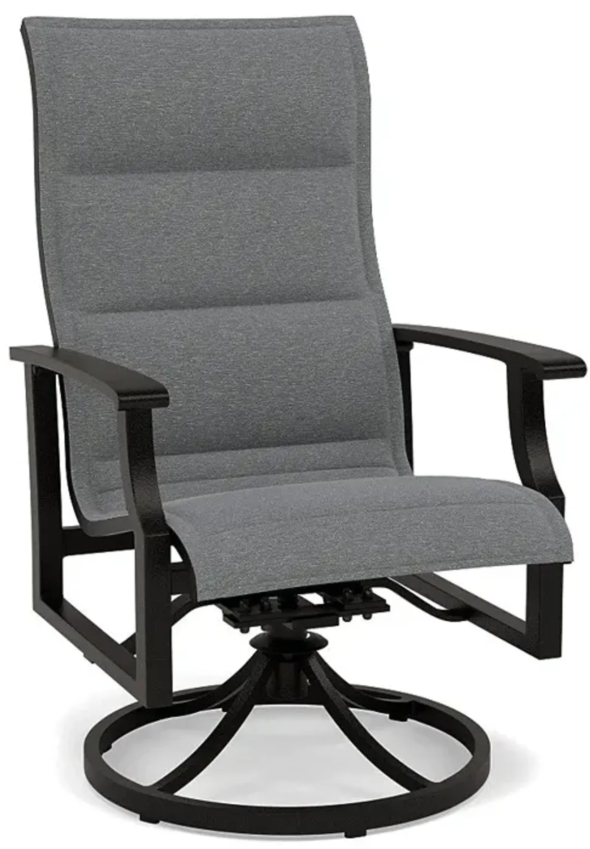 Newport Padded Sling Swivel Dining Chair