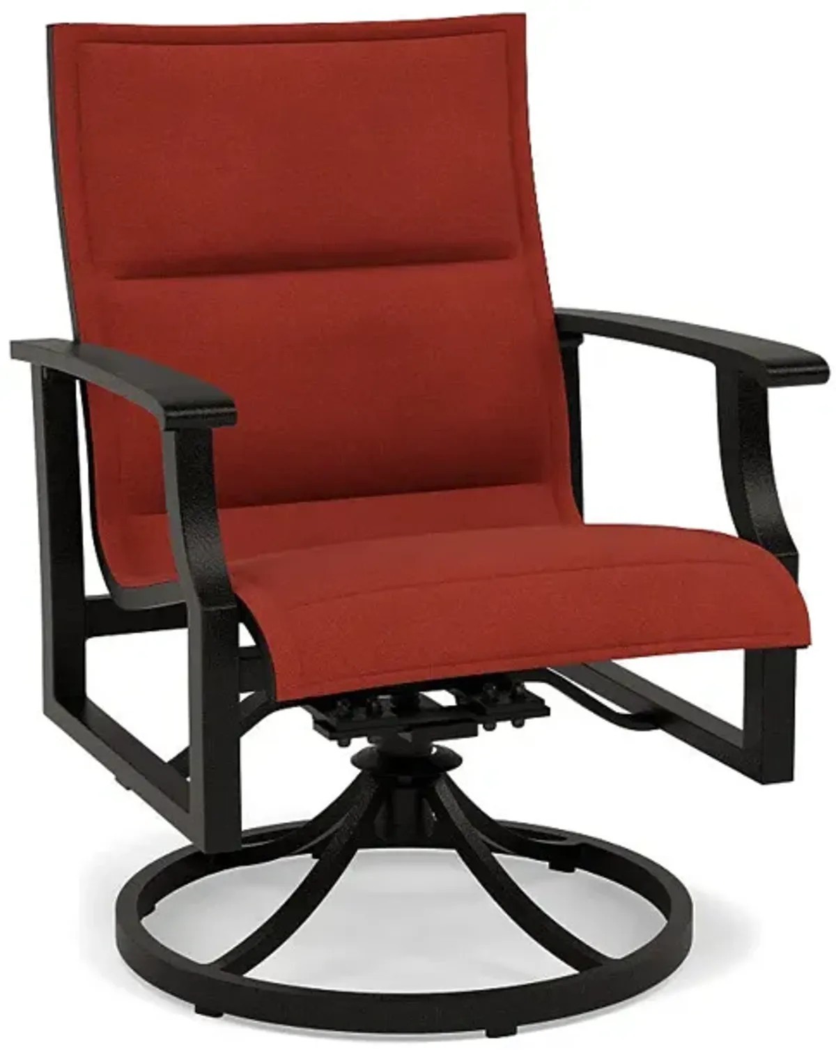 Newport Padded Sling Swivel Dining Chair