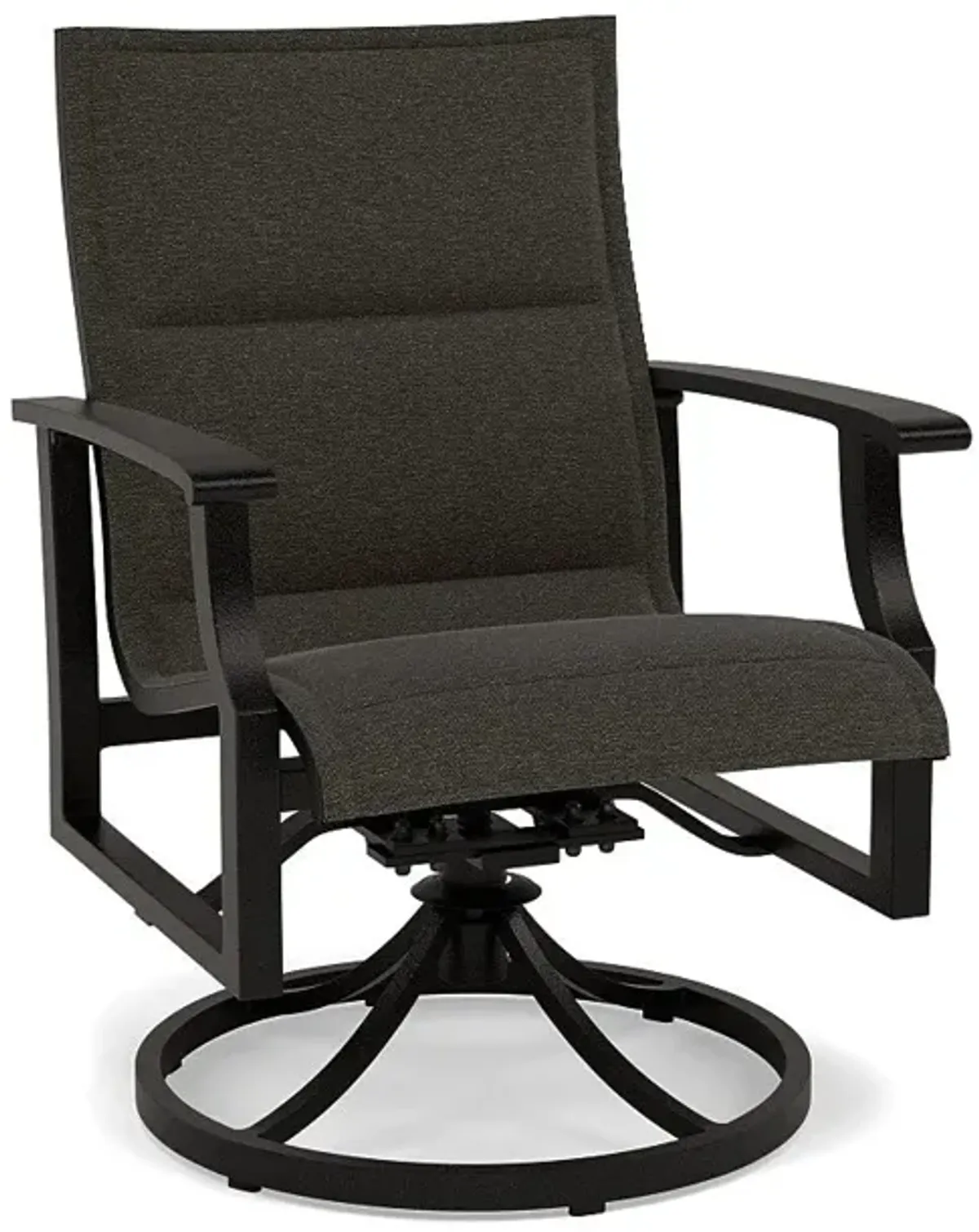 Newport Padded Sling Swivel Dining Chair