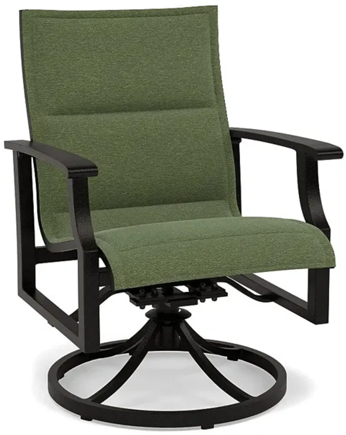 Newport Padded Sling Swivel Dining Chair
