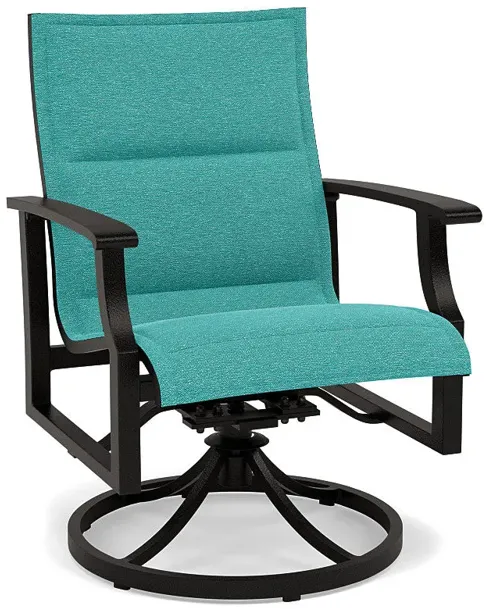 Newport Padded Sling Swivel Dining Chair