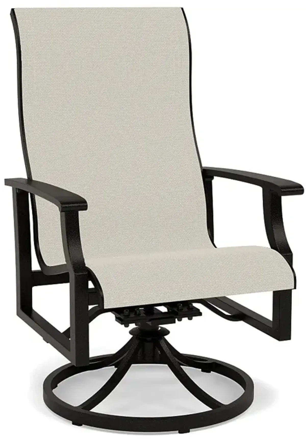 Newport Sling Swivel Dining Chair