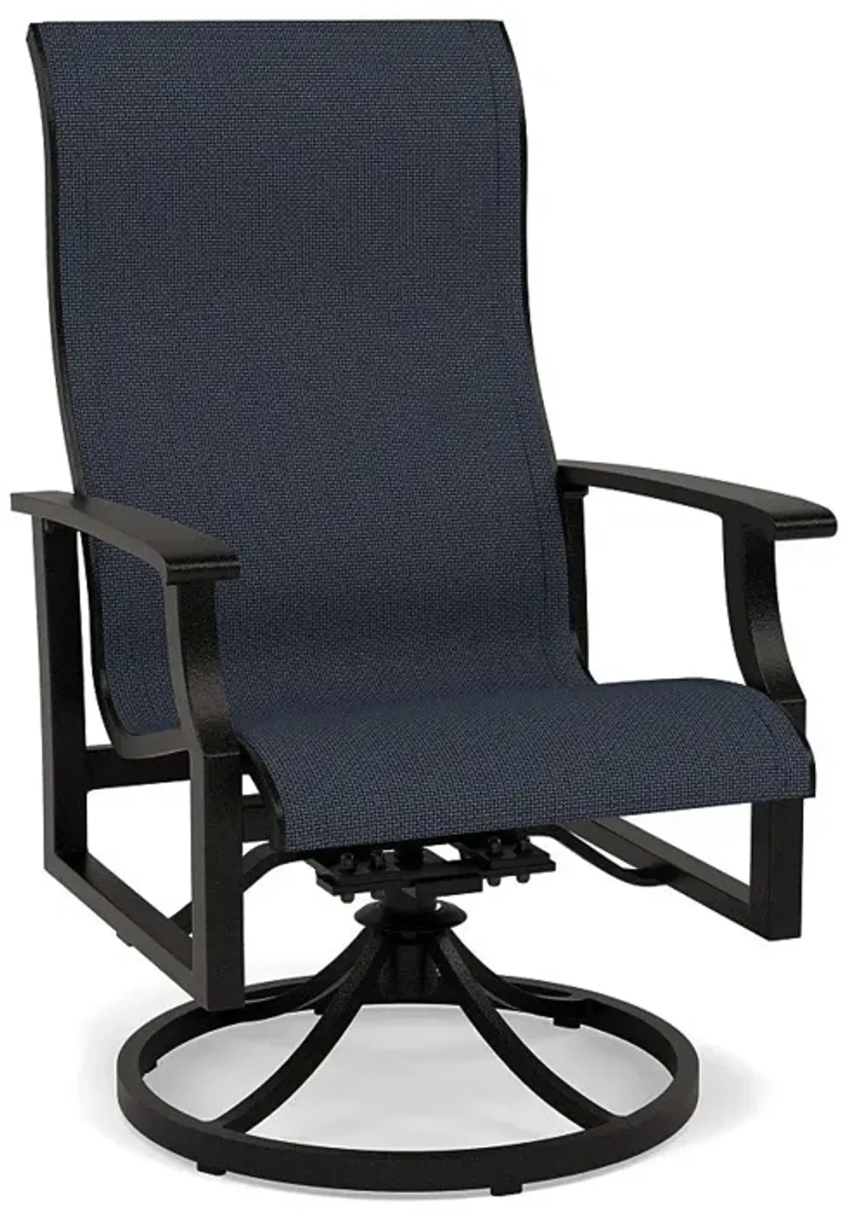 Newport Sling Swivel Dining Chair