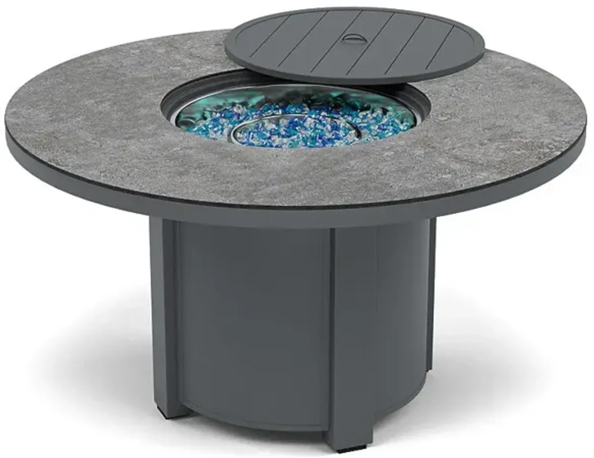 54" Round Dining Fire Pit Table - Multiple Colors and Top Patterns