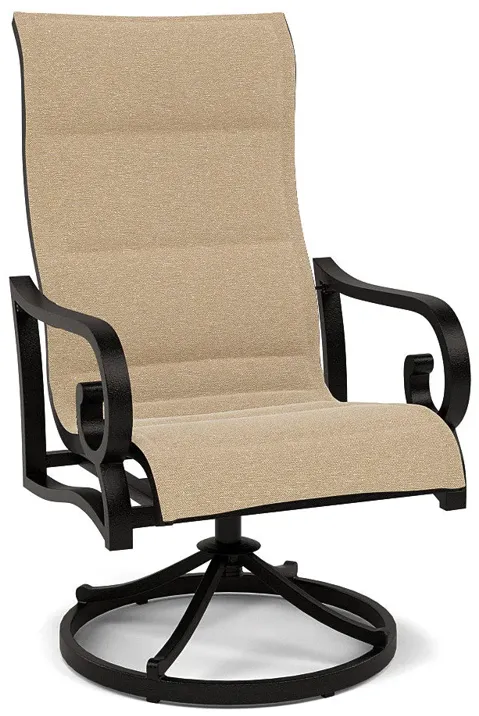 Rancho Padded Sling Swivel Dining Chair