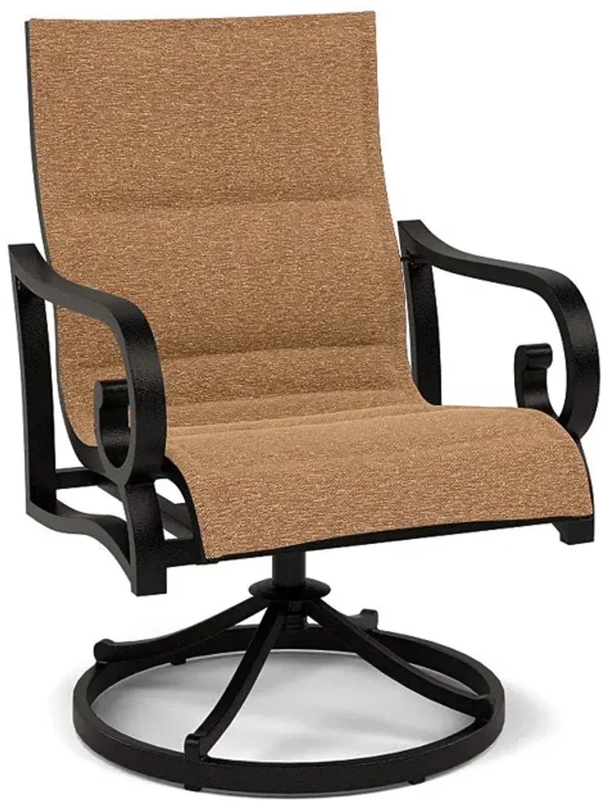 Rancho Padded Sling Swivel Dining Chair