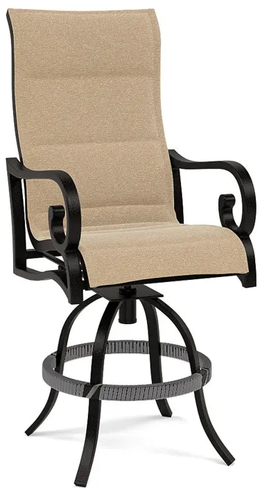 Rancho Padded Sling Swivel Balcony Chair