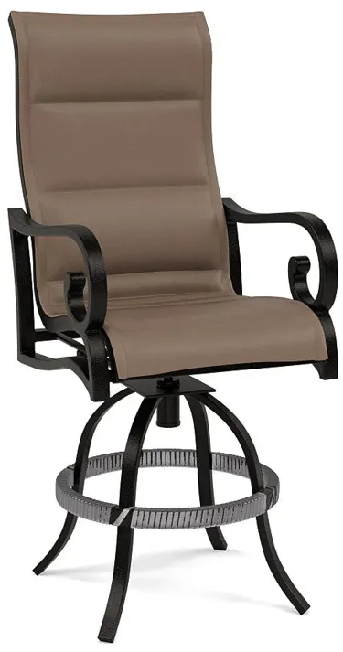 Rancho Padded Sling Swivel Balcony Chair