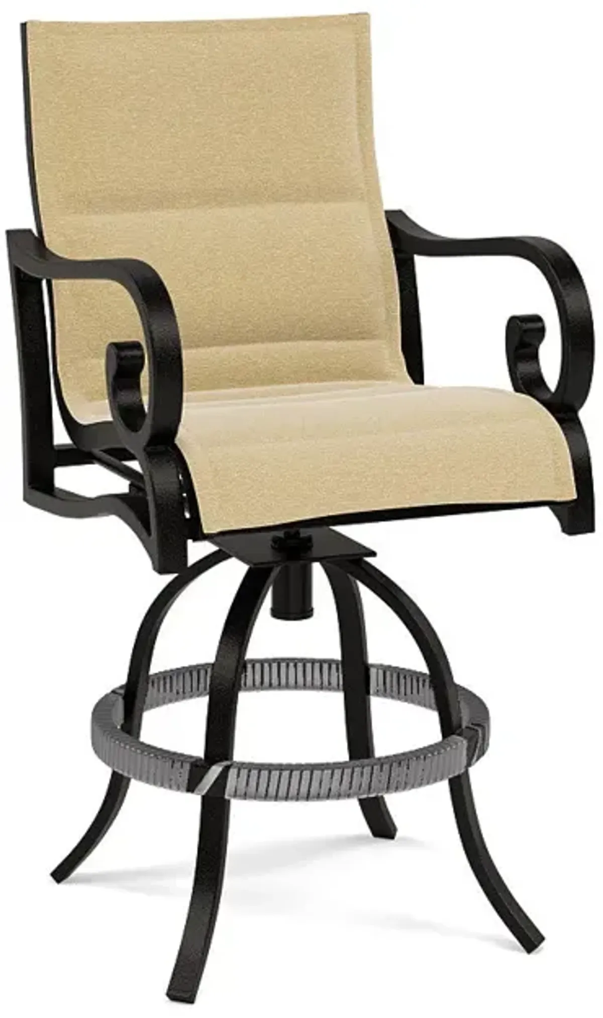 Rancho Padded Sling Swivel Balcony Chair