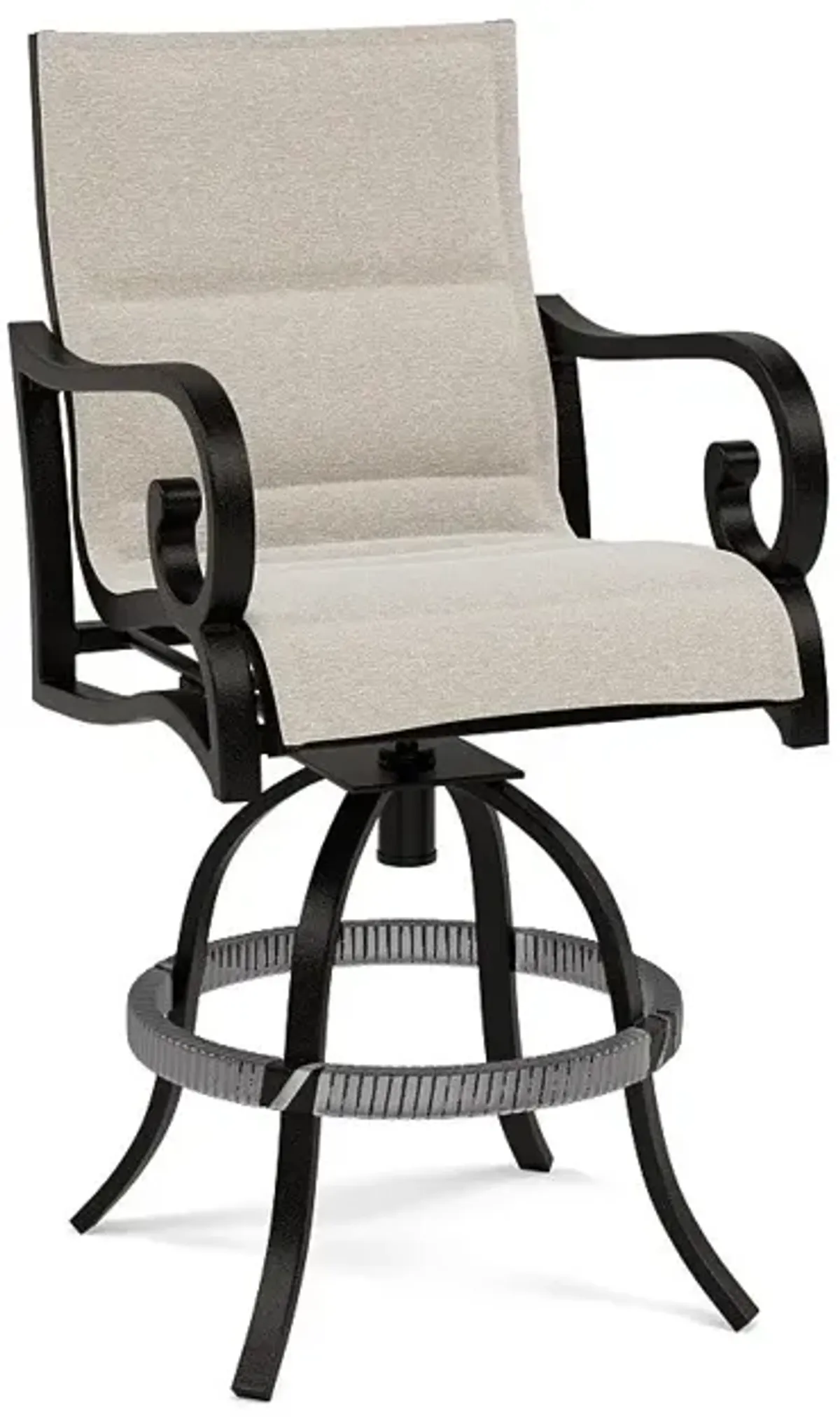 Rancho Padded Sling Swivel Balcony Chair