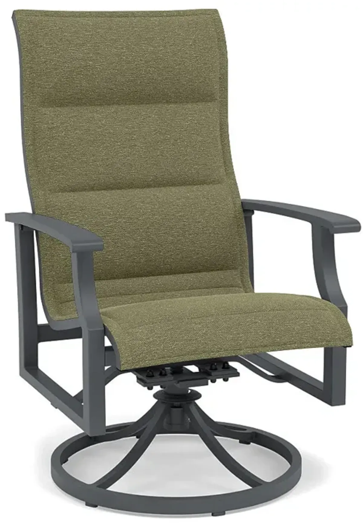 Rockport Padded Sling Swivel Dining Chair