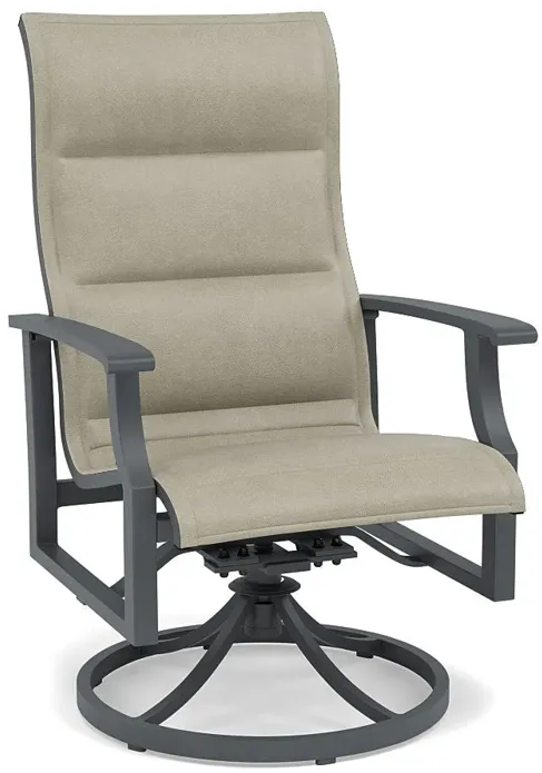 Rockport Padded Sling Swivel Dining Chair