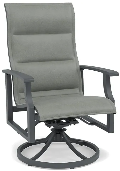 Rockport Padded Sling Swivel Dining Chair