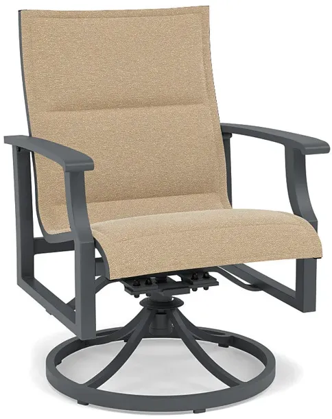 Rockport Padded Sling Swivel Dining Chair