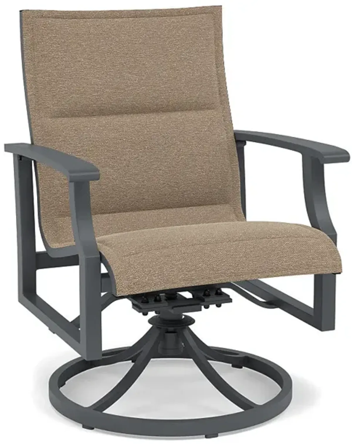 Rockport Padded Sling Swivel Dining Chair