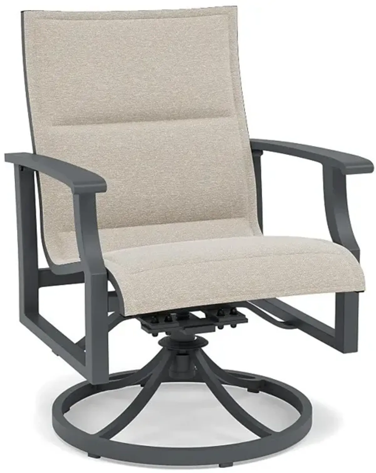 Rockport Padded Sling Swivel Dining Chair