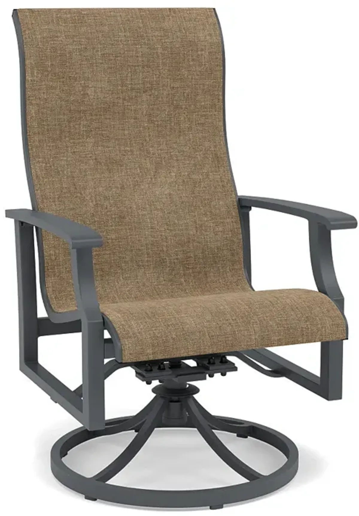Rockport Sling Swivel Dining Chair