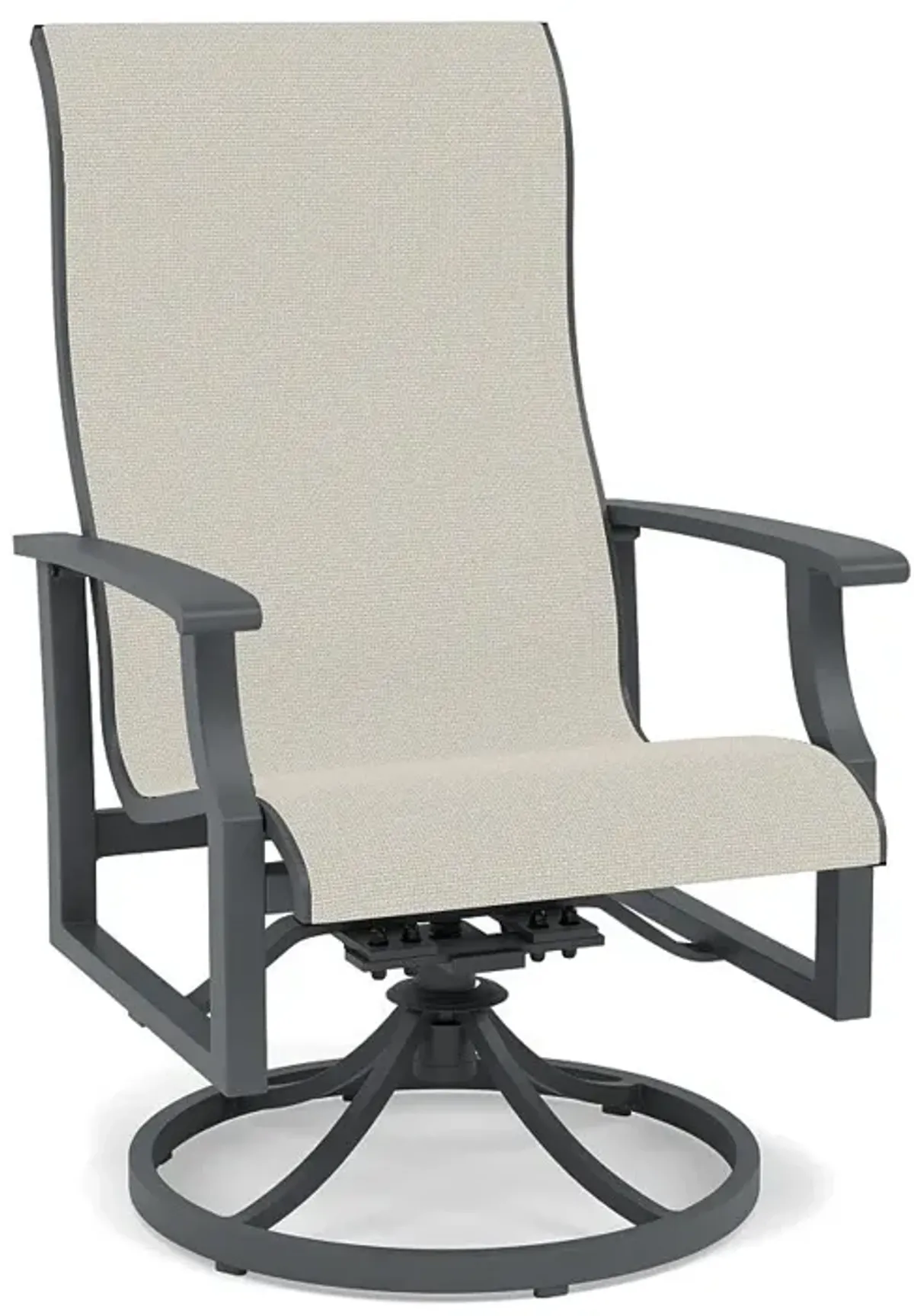 Rockport Sling Swivel Dining Chair