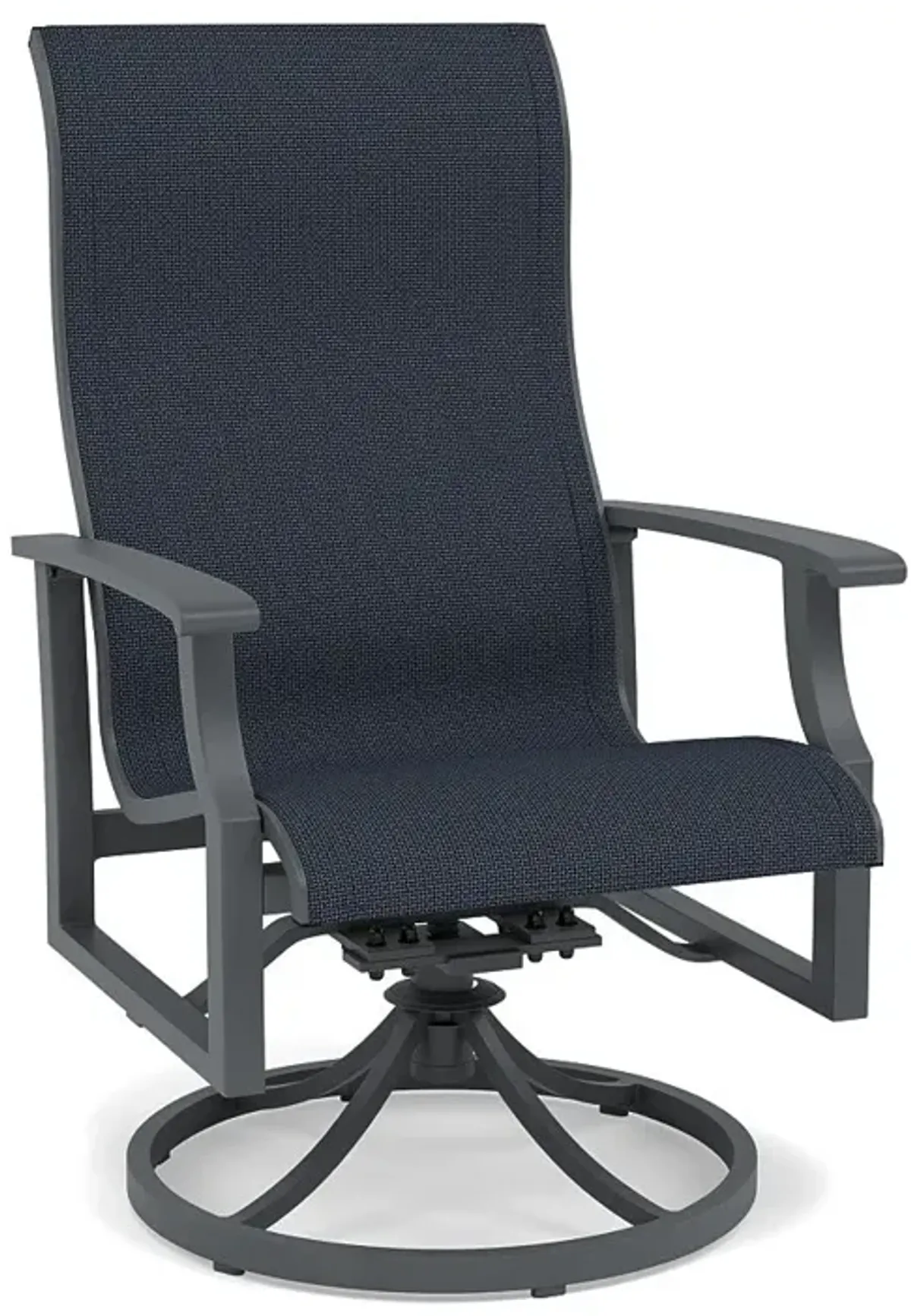 Rockport Sling Swivel Dining Chair