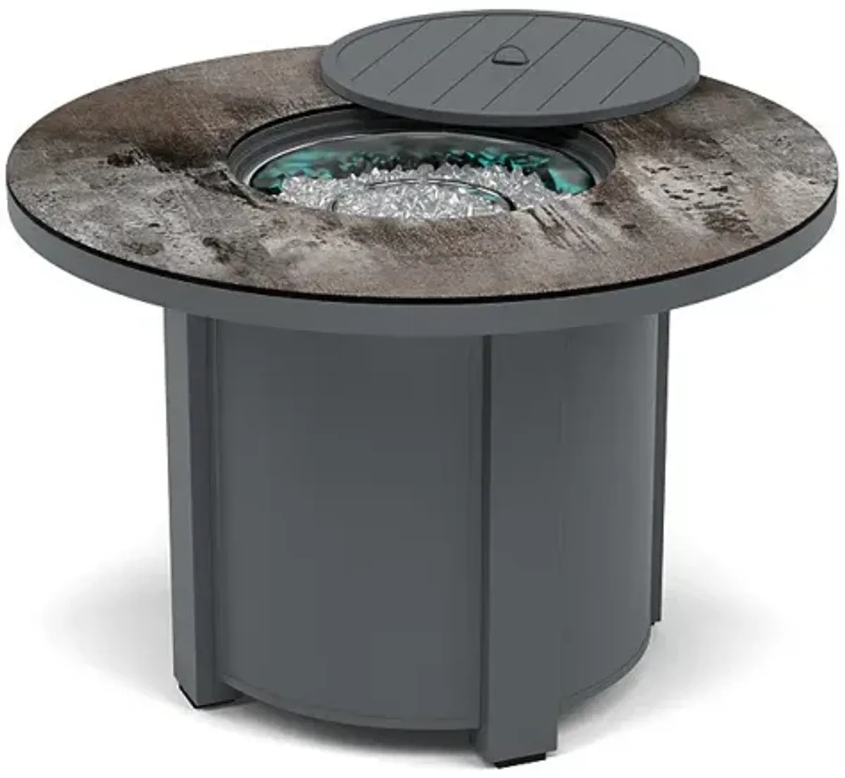 44" Round Dining Fire Pit Table - Multiple Colors and Top Patterns