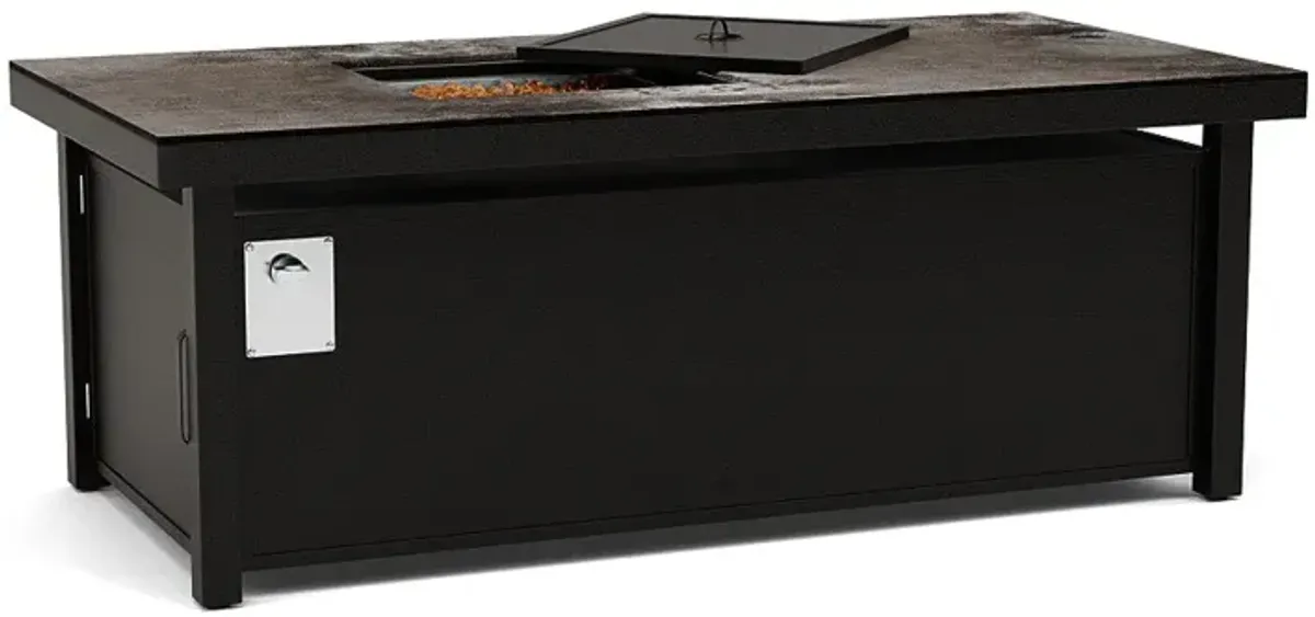 60"X30" Rectangular Fire Pit Table - Multiple Colors and Top Patterns