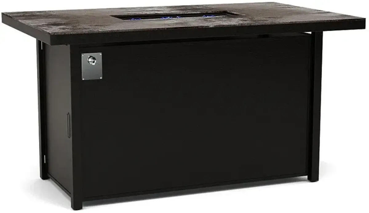 72" x 42" Balcony Fire Pit Table - Multiple Colors and Top Patterns