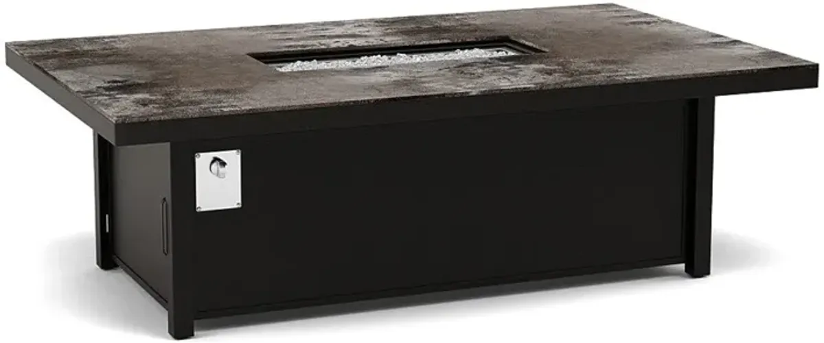 72" x 42" Dining Fire Pit Table - Multiple Colors and Top Patterns