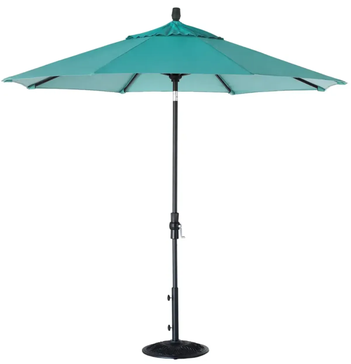 9' Collar Tilt Treasure Garden Market Umbrella with Black finish