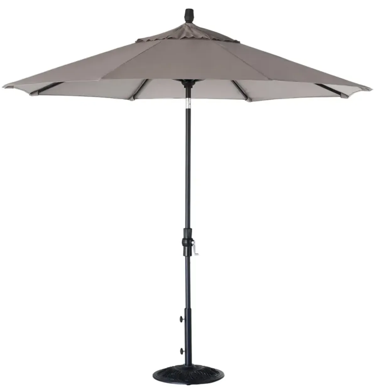 9' Collar Tilt Treasure Garden Market Umbrella with Black finish
