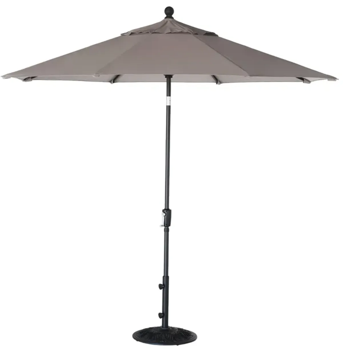 9' Push Button Tilt Treasure Garden Market Umbrella with Black Frame