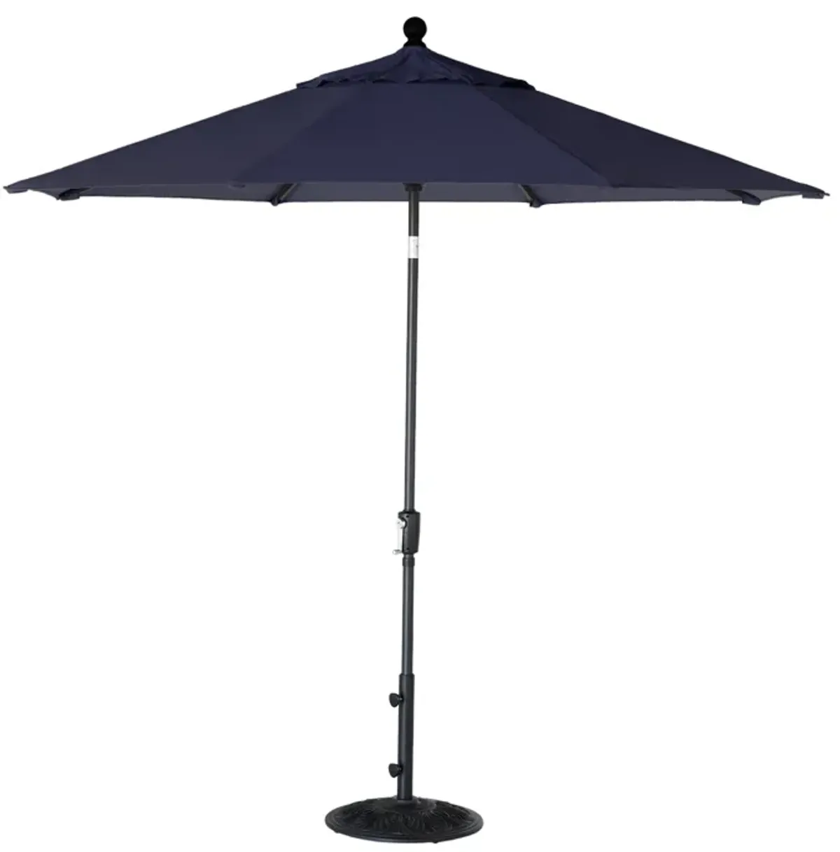 9' Push Button Tilt Treasure Garden Market Umbrella with Black Frame