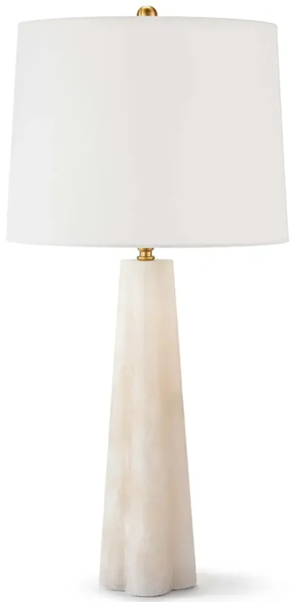 Quatrefoil Alabaster Table Lamp Small