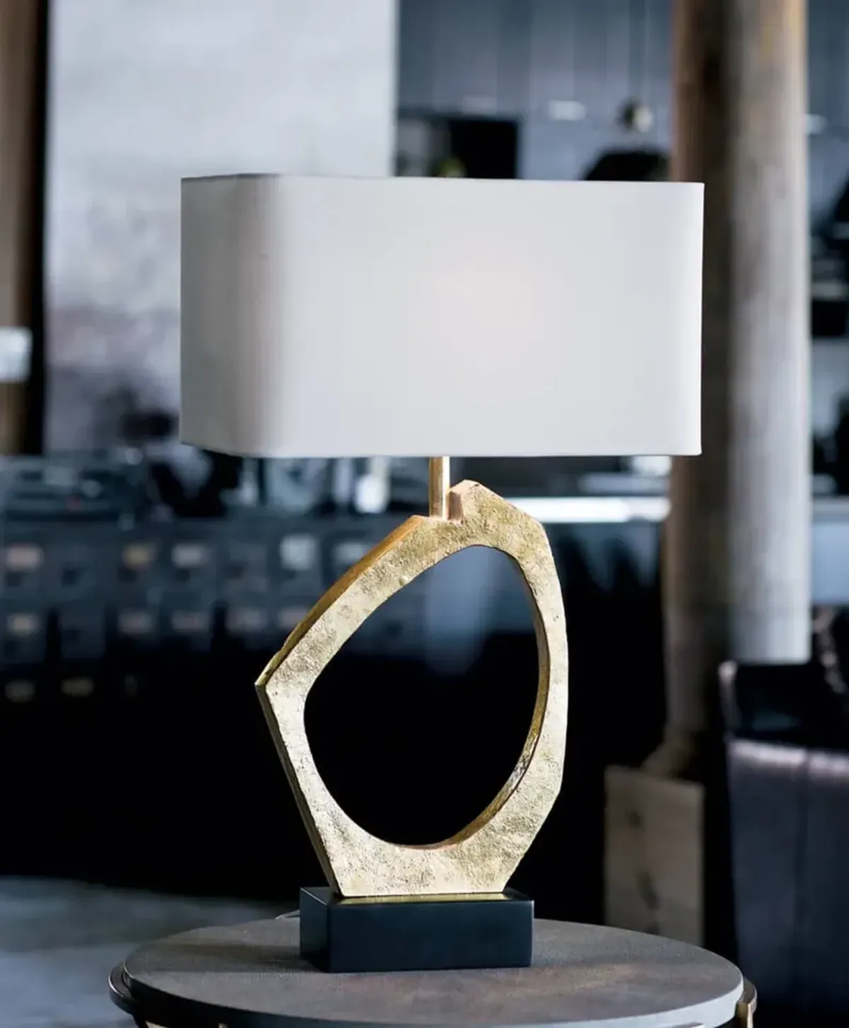Manhattan Table Lamp (Gold Leaf)