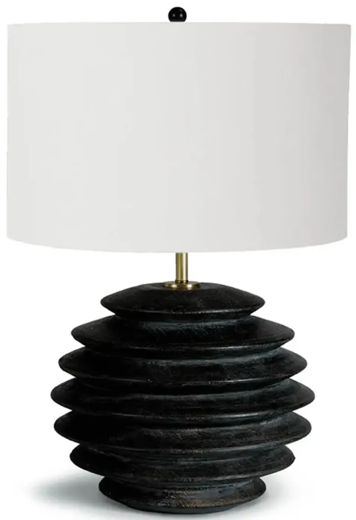 Accordion Table Lamp Round (Ebony)
