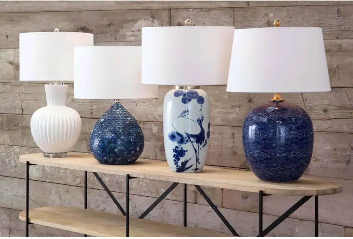 Madrid Ceramic Table Lamp (White)