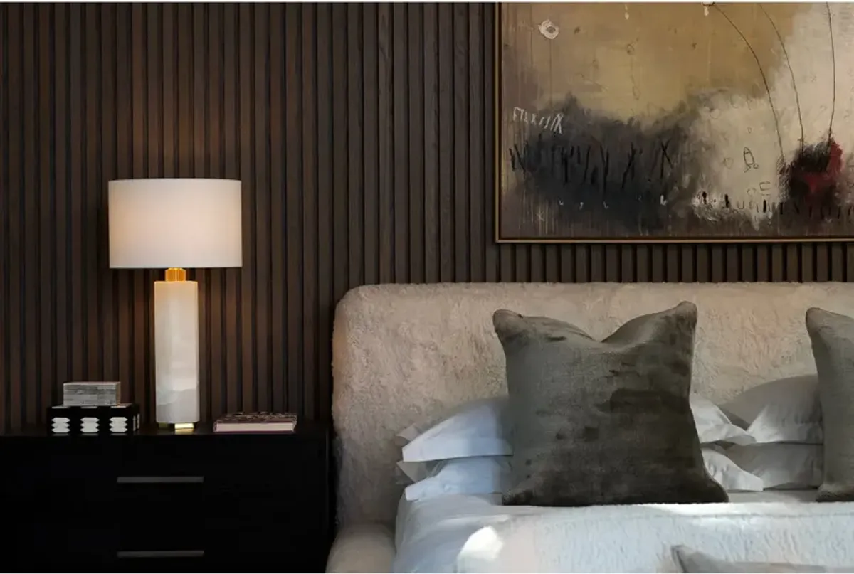 Gear Alabaster Table Lamp