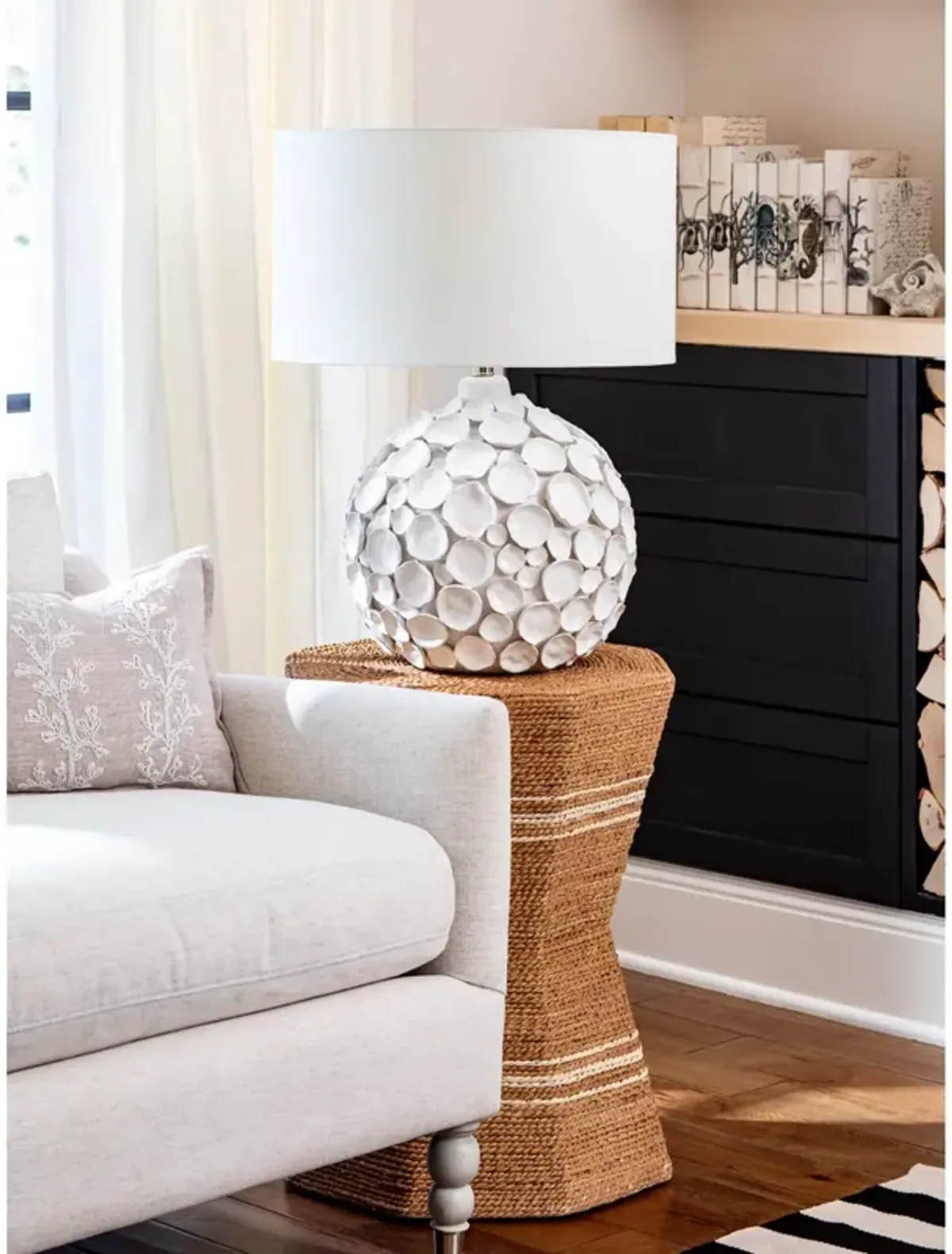Lucia Ceramic Table Lamp (White)