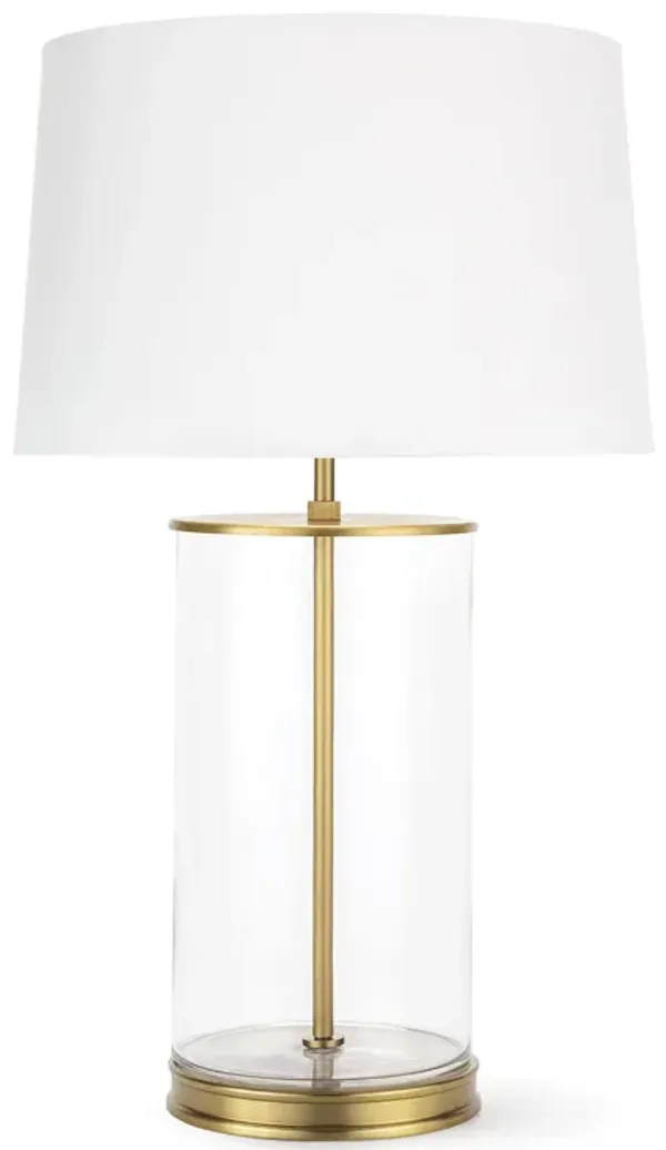 Magelian Glass Table Lamp (Natural Brass)
