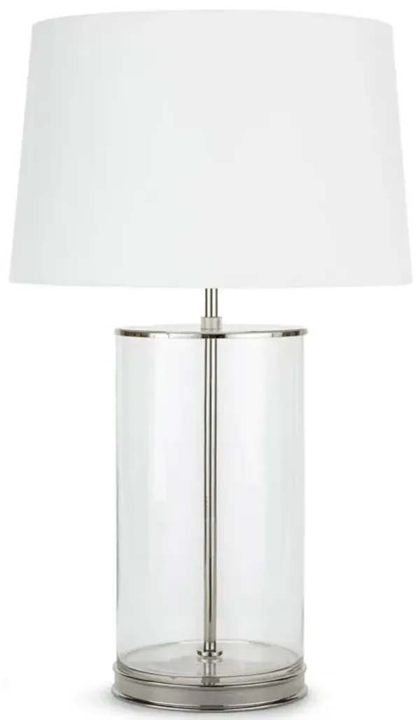 Magelian Glass Table Lamp (Polished Nickel)