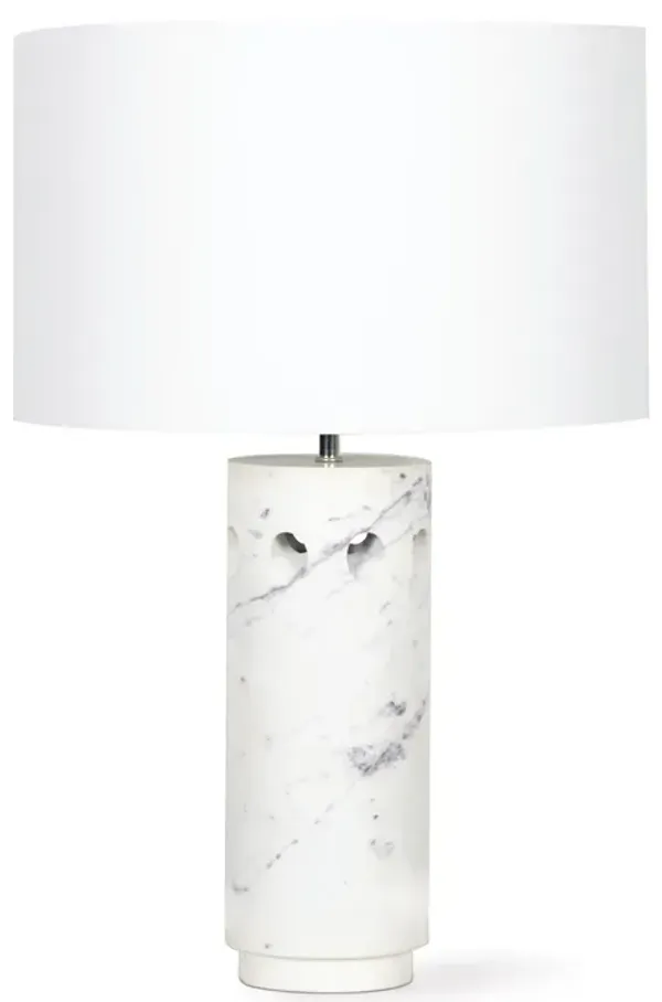 Odin Marble Table Lamp (White)