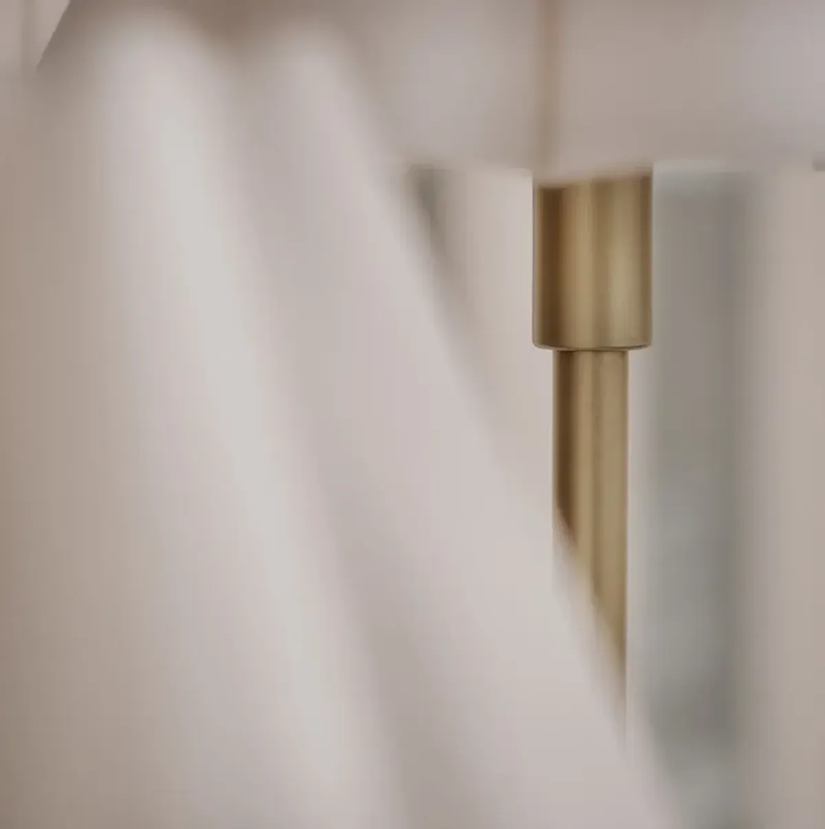 Polly Double Arm Table Lamp (Natural Brass with White Shade)